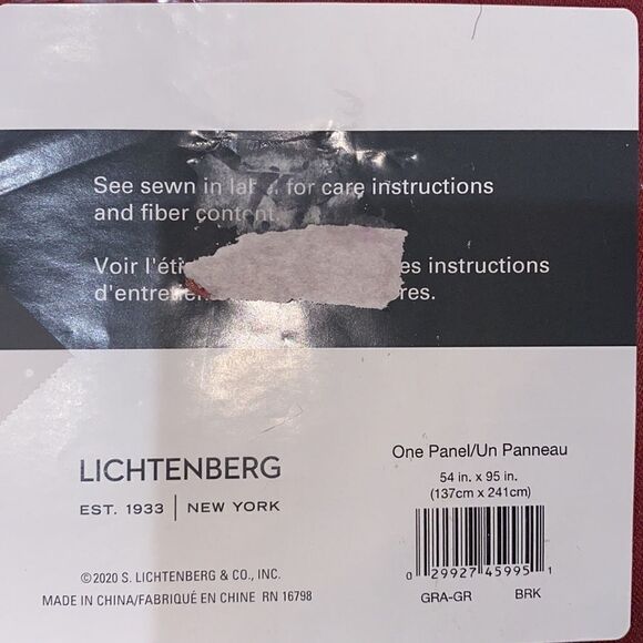 Sun Zero Barrow Energy Efficient Grommet Curtain Panel, 54" x 95", Red - Picture 7 of 7